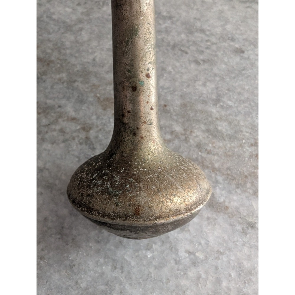 Vtg Primitive Metal Single Vase with Patina,‎ 4in - Picture 4 of 8